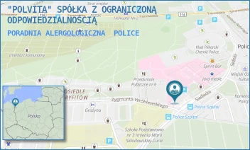 PORADNIA ALERGOLOGICZNA - "POLVITA" SPÓŁKA Z OGRANICZONĄ ODPOWIEDZIALNOŚCIĄ - SIEDLECKA 2A,  POLICE