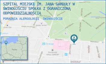 PORADNIA ALERGOLOGII - SZPITAL MIEJSKI IM. JANA GARDUŁY W ŚWINOUJŚCIU SPÓŁKA Z OGRANICZONĄ ODPOWIEDZIALNOŚCIĄ - MIESZKA I 7,  ŚWINOUJŚCIE