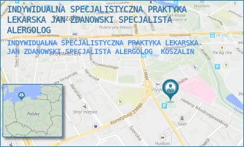 INDYWIDUALNA SPECJALISTYCZNA PRAKTYKA LEKARSKA JAN ZDANOWSKI SPECJALISTA ALERGOLOG - INDYWIDUALNA SPECJALISTYCZNA PRAKTYKA LEKARSKA JAN ZDANOWSKI SPECJALISTA ALERGOLOG - HELENY MODRZEJEWSKIEJ 2/2,  KOSZALIN
