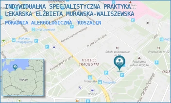 PORADNIA ALERGOLOGICZNA - INDYWIDUALNA SPECJALISTYCZNA PRAKTYKA LEKARSKA ELŻBIETA MURAWSKA-WALISZEWSKA - FELIKSA NOWOWIEJSKIEGO 7, KOSZALIN