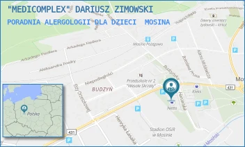 PORADNIA ALERGOLOGII DLA DZIECI - "MEDICOMPLEX" DARIUSZ ZIMOWSKI - KONOPNICKIEJ 33,  MOSINA