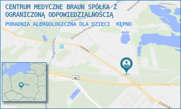 PORADNIA ALERGOLOGICZNA DLA DZIECI - CENTRUM MEDYCZNE BRAUN SPÓŁKA Z OGRANICZONĄ ODPOWIEDZIALNOŚCIĄ - OSIŃSKA 16 A,  KĘPNO